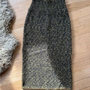 Ulla Johnson Gray knit high waisted Pencil Skirt Midi - size small